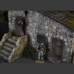 Old cottage stone house