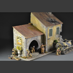 Italian bombed house and fish shop 