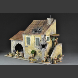 Italian bombed house and fish shop 