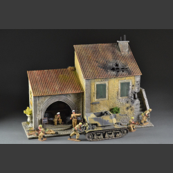 Italian bombed house and fish shop 