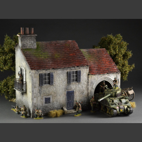 French house with garage