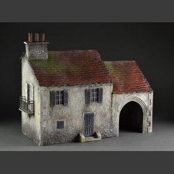 French house with garage