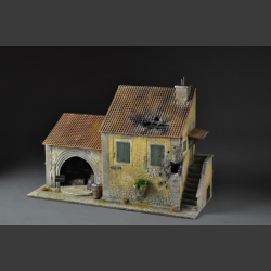 Italian bombed house and fish shop 