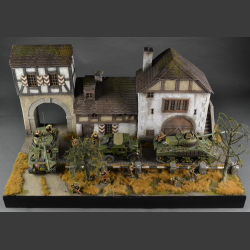 German Town, late winter / early spring version - diorama
