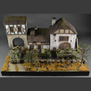 German Town, late winter / early spring version - diorama