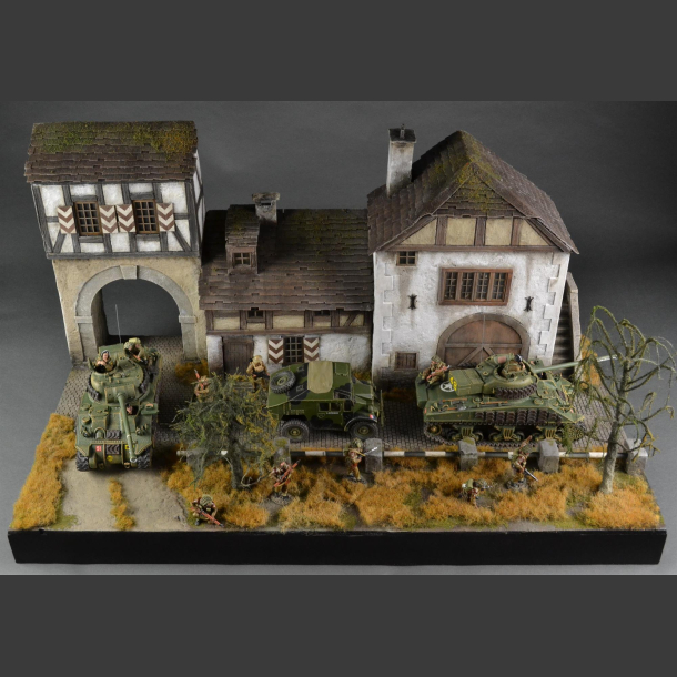 German Town, late winter / early spring version - diorama