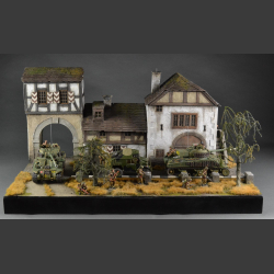 German Town, late winter / early spring version - diorama