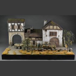 German Town, late winter / early spring version - diorama