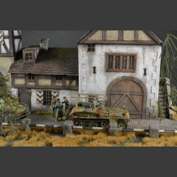 German Town, late winter / early spring version - diorama