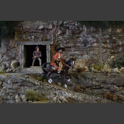 Gold mine, Wild West - diorama