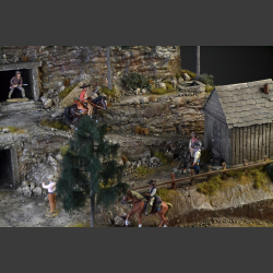 Gold mine, Wild West - diorama