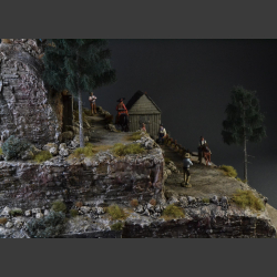 Gold mine, Wild West - diorama