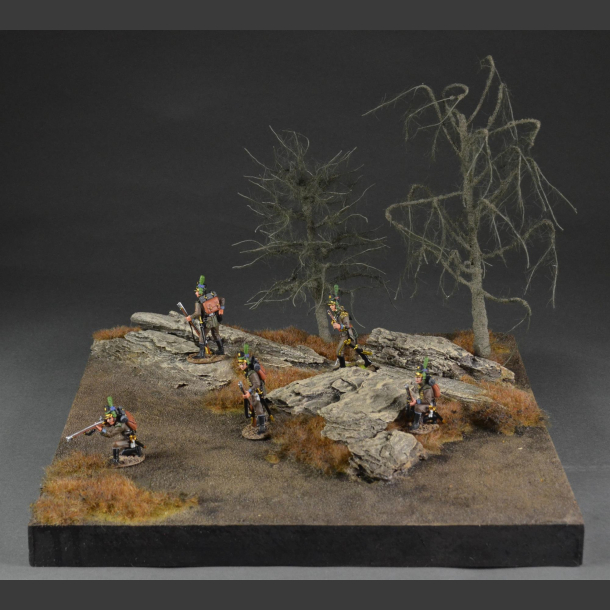 Rocky terrain in late winter / early spring version - diorama