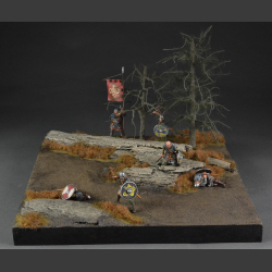 Rocky terrain in late winter / early spring version - diorama