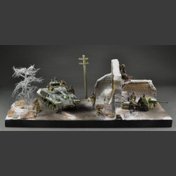 Bastogne ruins - diorama