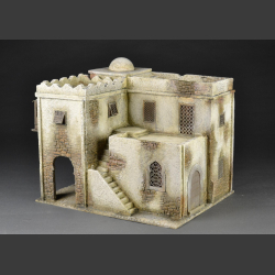 North African Mosque with tower and residence