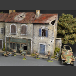 French City facade in Normandy