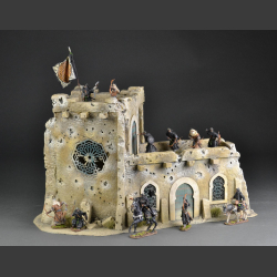 North African Fort with tower - bombed and shelled