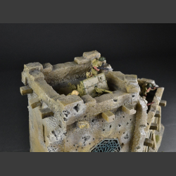 North African Fort with tower - bombed and shelled