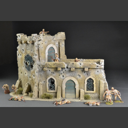 North African Fort with tower - bombed and shelled