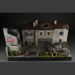 City in Normandy - diorama