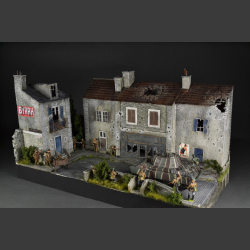 City in Normandy - diorama