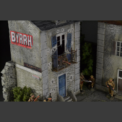 City in Normandy - diorama