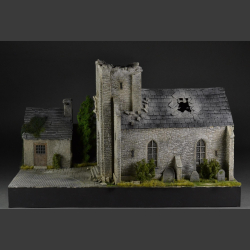 French church in Normandy - diorama