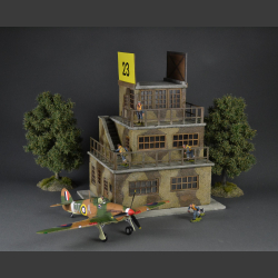 RAF Airfield Control Tower in Khaki