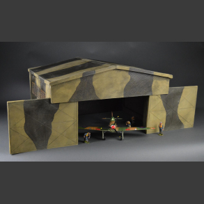 RAF hangar in khaki