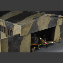 RAF hangar in khaki