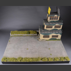 RAF Control tower with airfield - diorama
