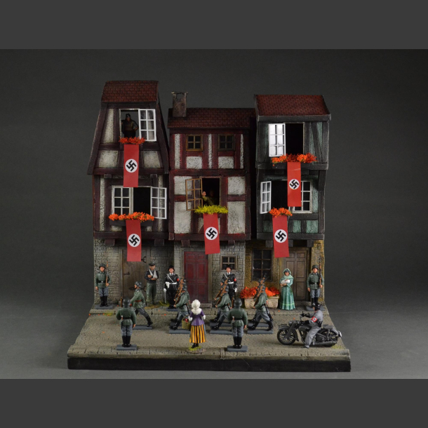 The streets of Nuremberg in the 1930s - diorama