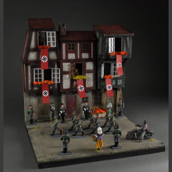 The streets of Nuremberg in the 1930s - diorama