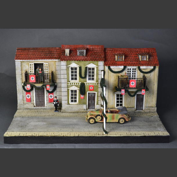 The streets of Austria in the 1930s - diorama