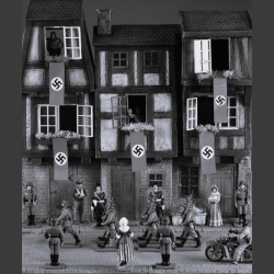The streets of Nuremberg in the 1930s - diorama