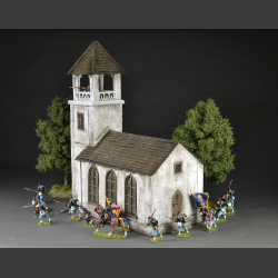 North American white wooden church