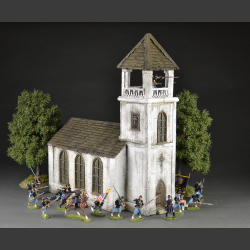 North American white wooden church