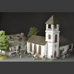 North American white wooden church