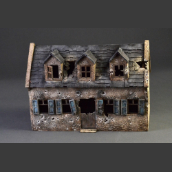 Plancenoit village house, bombed and shelled...