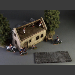 Plancenoit village house, bombed and shelled...
