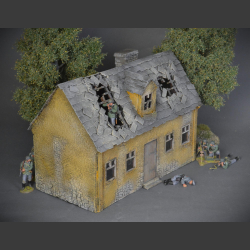 House bombed and shelled...