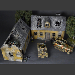 House bombed and shelled...