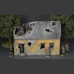 House bombed and shelled...