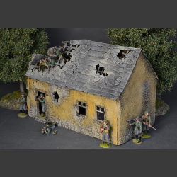House bombed and shelled...