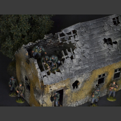 House bombed and shelled...