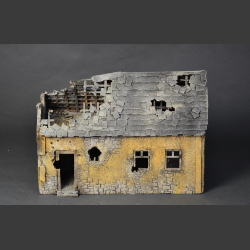 House bombed and shelled...