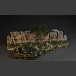 Anzio - Old stone wall with majestic Pinje-tree