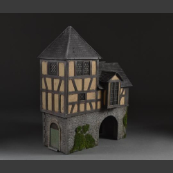 Medieval building and gate 