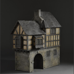 Medieval building and gate 